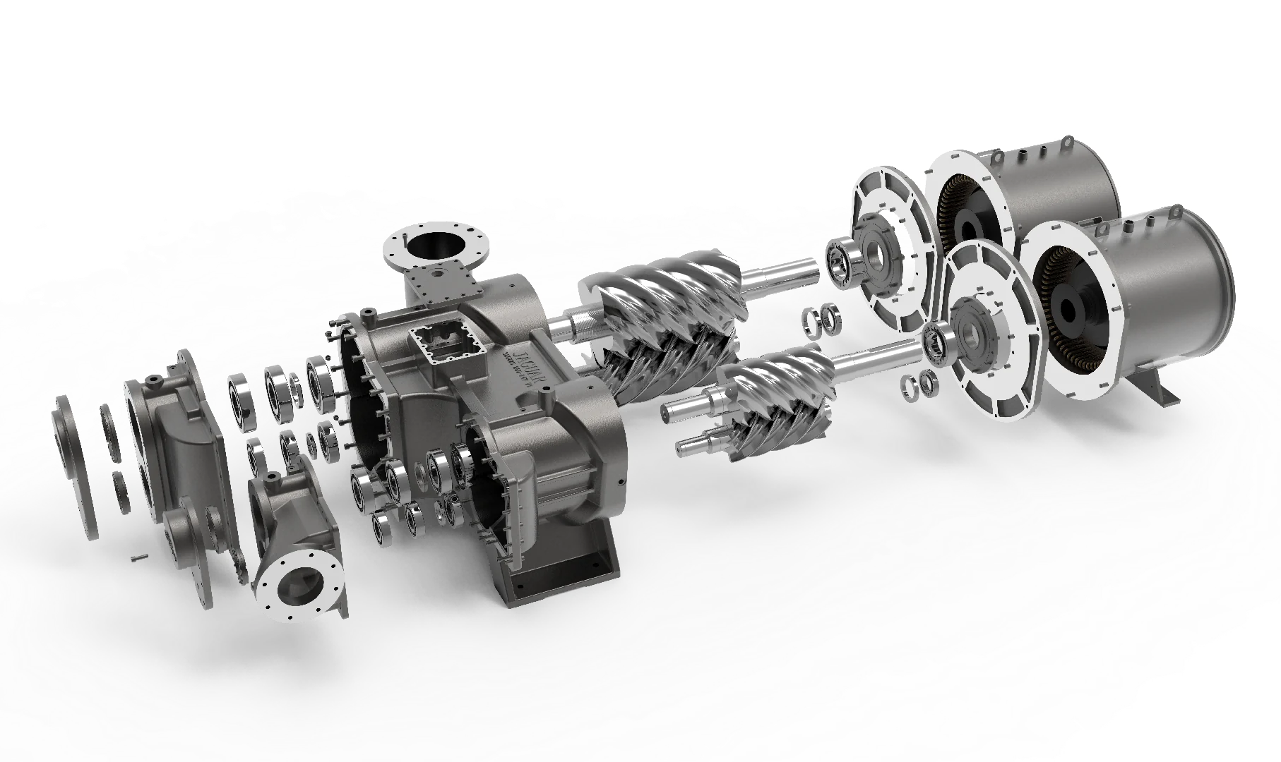 ZLS-2iC Two-Stage Rotary Screw Air Compressor — Coaxial direct drive