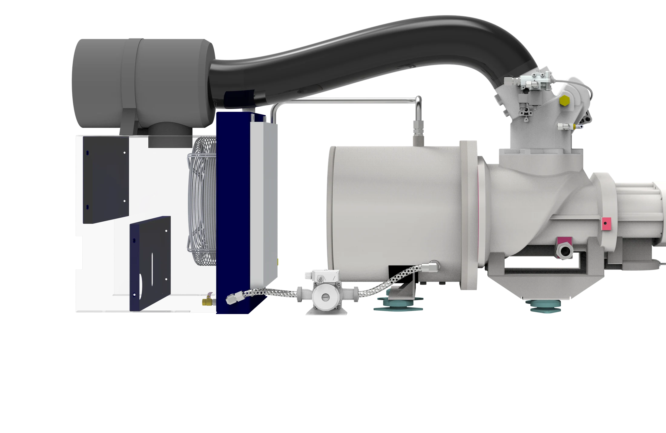 ZLS-2iC Two-Stage Rotary Screw Air Compressor — Liquid-cooled motor